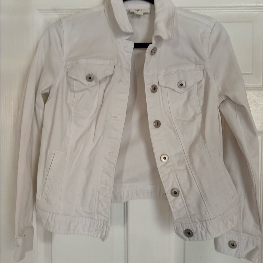 Style & Co. Off-White Jean Jacket